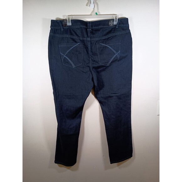 NWT Lane Bryant Dark Wash Slim Straight Average Womens Jeans Plus Size 24 - Picture 9 of 9